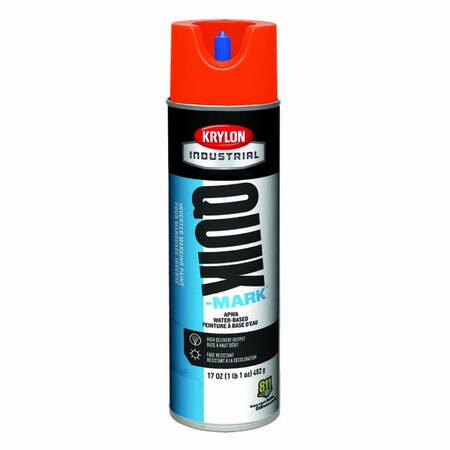 Krylon Quik-Mark Water-Based Inverted Marking Paint, Apwa Orange A03905004